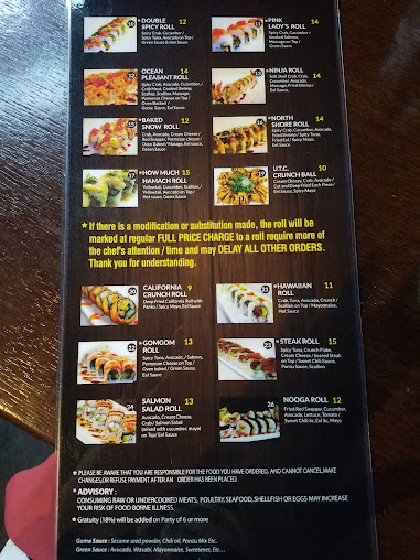 Menu Totto Sushi Grill - 28