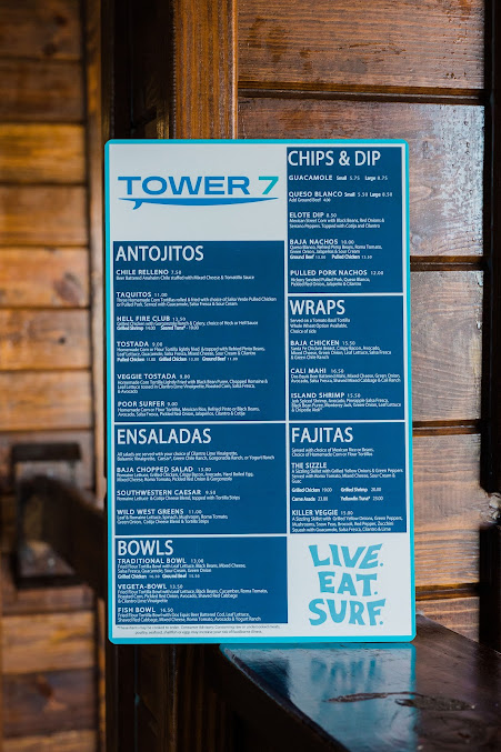 Menu Tower 7 Baja Mexican Grill - 21