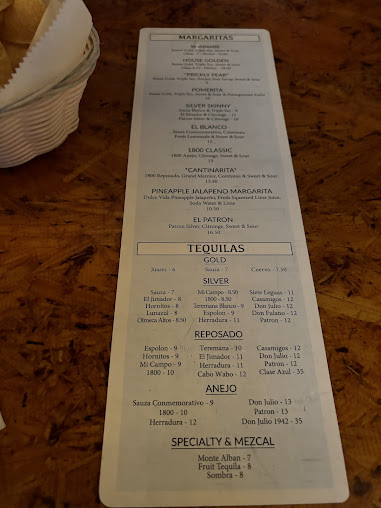Menu Tower 7 Baja Mexican Grill - 22