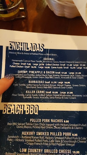 Menu Tower 7 Baja Mexican Grill - 23