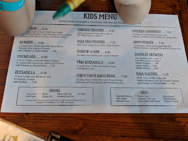 Menu Tower 7 Baja Mexican Grill - 29