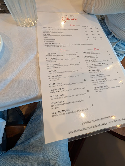 Menu Trattoria Oliverii - 20