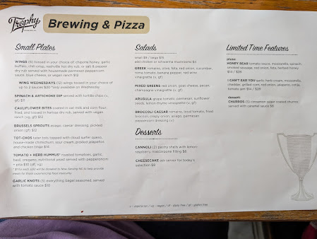 Menu Trophy Brewing & Pizza - 20