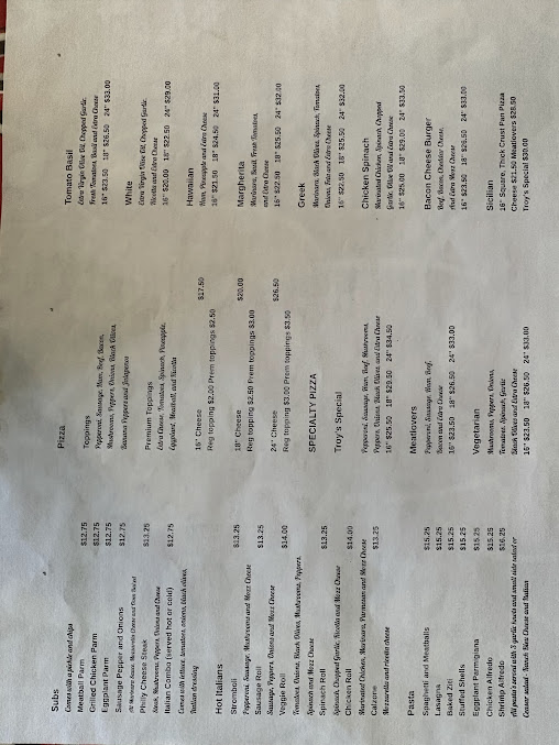 Menu Troys Pizzeria - 21