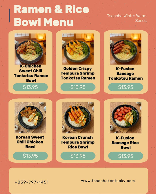 Menu Tsaocha Lexington - 24