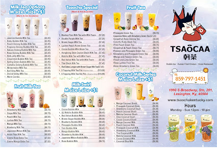 Menu Tsaocha Lexington - 26