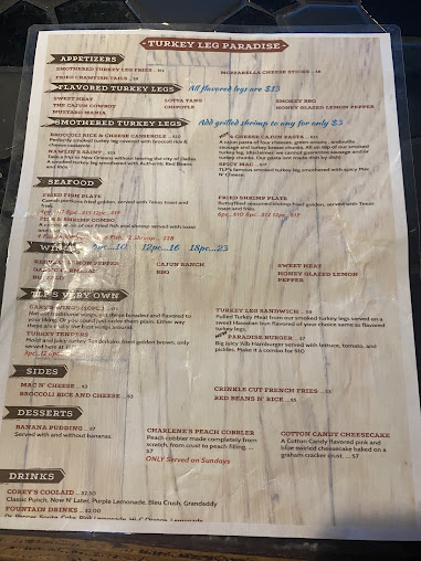 Menu Turkey Leg Paradise - 26