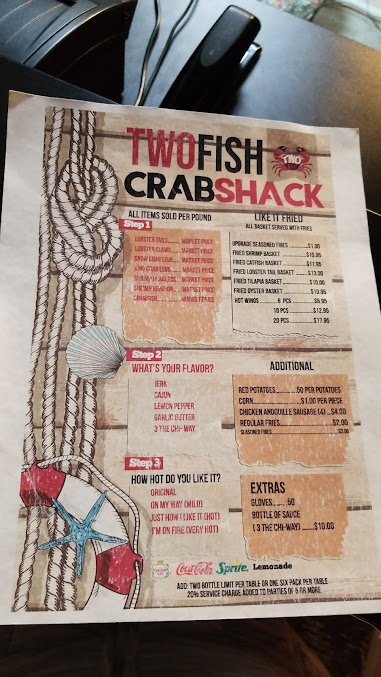 Menu Two Fish Crab Shack - 24