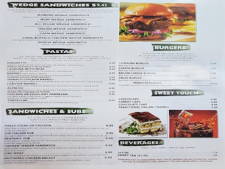 Menu Uncle Sams Restaurant - 22