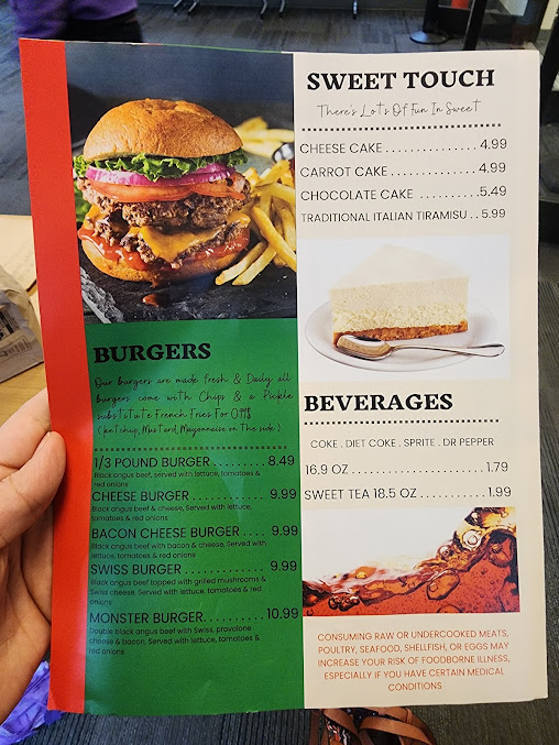 Menu Uncle Sams Restaurant - 25