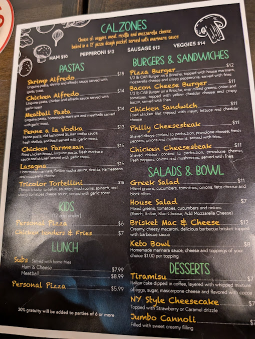Menu Up North Pizzeria - 20