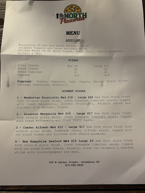 Menu Up North Pizzeria - 22