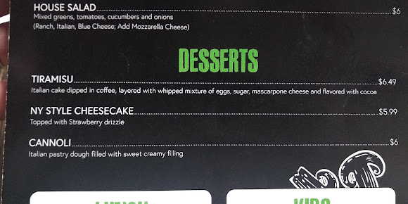Menu Up North Pizzeria - 28