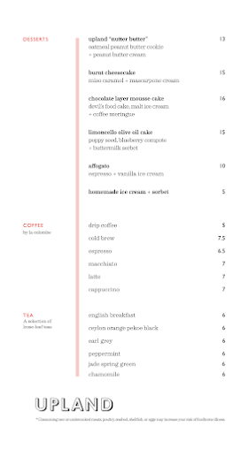 Menu Upland - 21