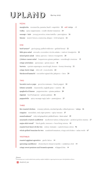Menu Upland - 23