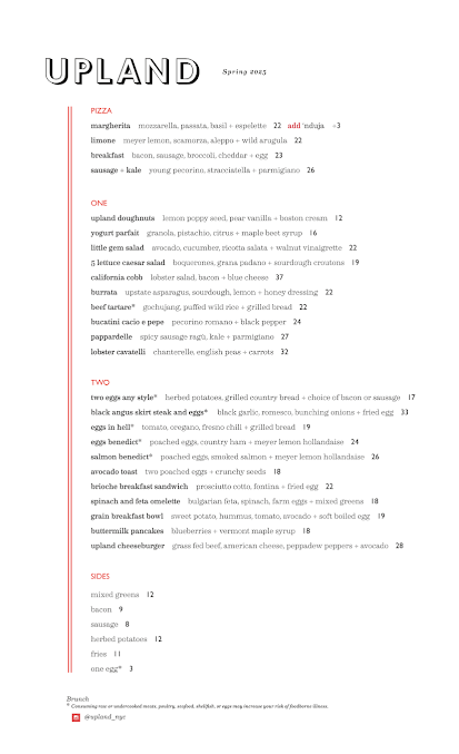 Menu Upland - 24