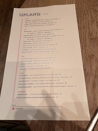 Menu Upland - 28