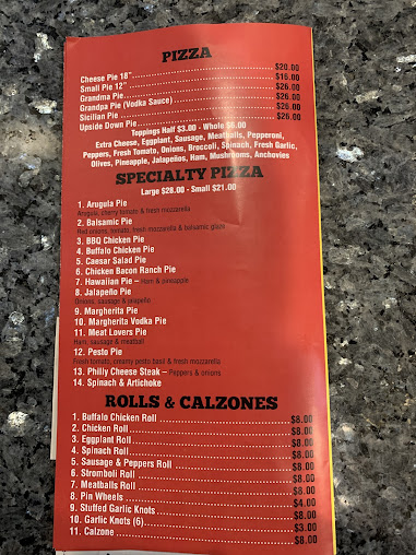 Menu Valentino's Pizza Brooklyn - 23