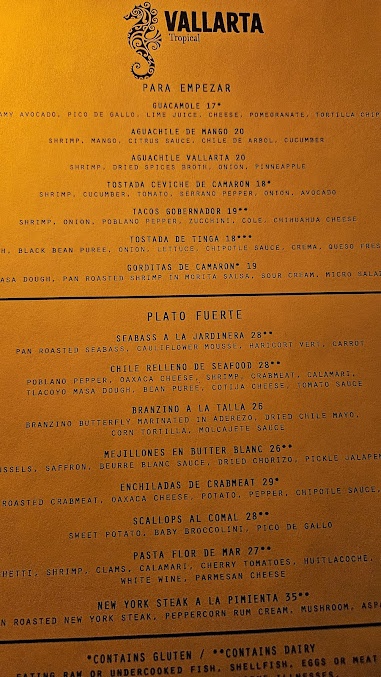 Menu Vallarta Tropical Nyc - 20