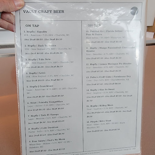 Menu Vault Craft Beer - 23