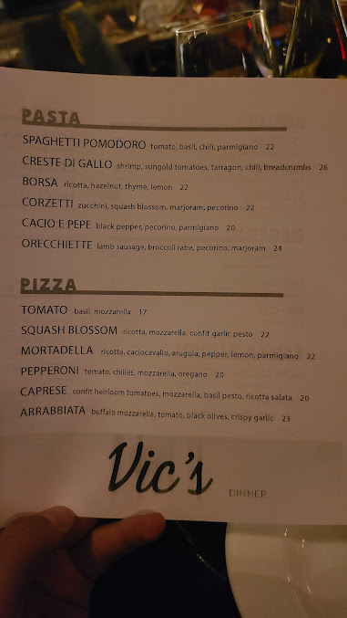 Menu Vic's - 23