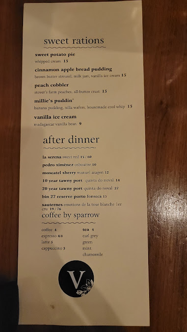 Menu Virtue Restaurant - 24