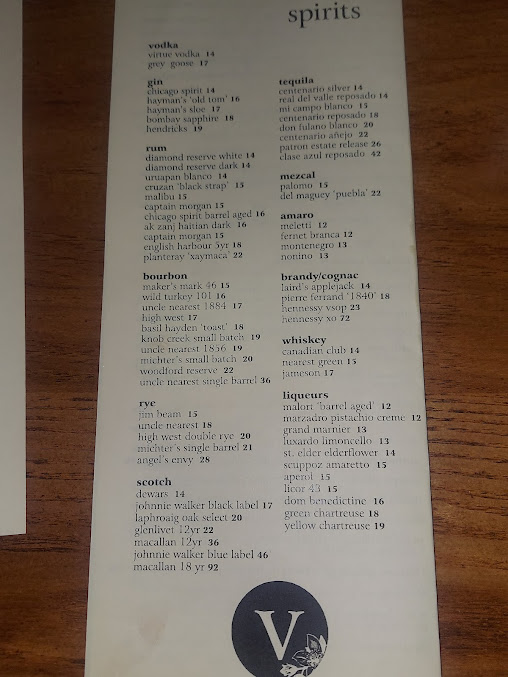 Menu Virtue Restaurant - 26
