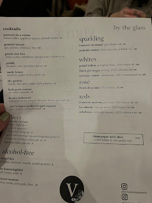 Menu Virtue Restaurant - 27