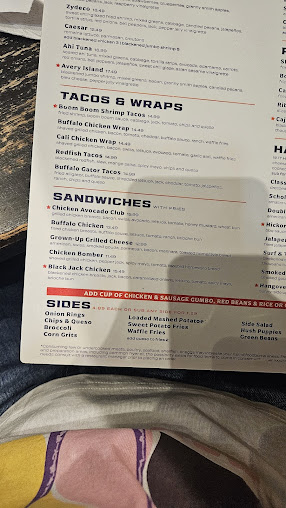 Menu Walk Ons Sports Bistreaux - 29