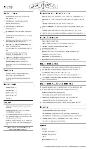 Menu West Beach Tavern - 21