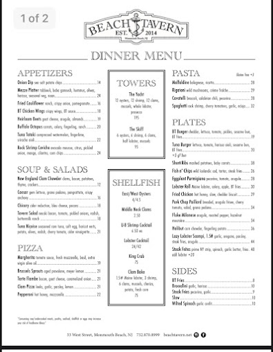 Menu West Beach Tavern - 22