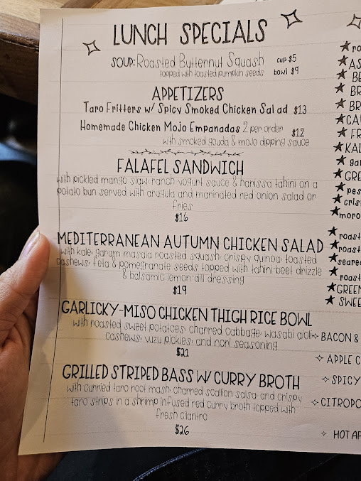 Menu Westville Wall Street - 20