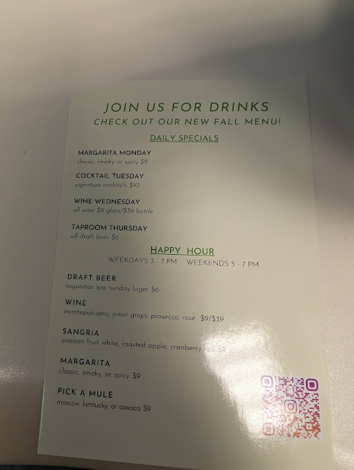 Menu Westville Wall Street - 26