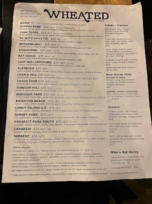 Menu Wheated - 20