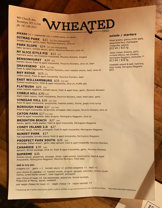 Menu Wheated - 25