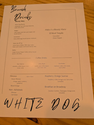 Menu White Dog Black Cat Cafe - 20