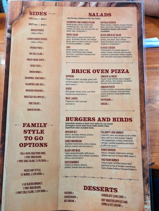 Menu Wild Women Saloon And Grill - 22
