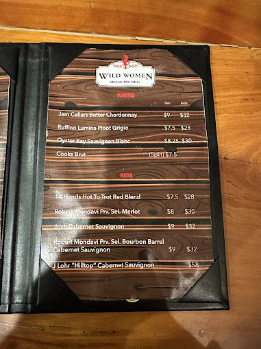 Menu Wild Women Saloon And Grill - 26