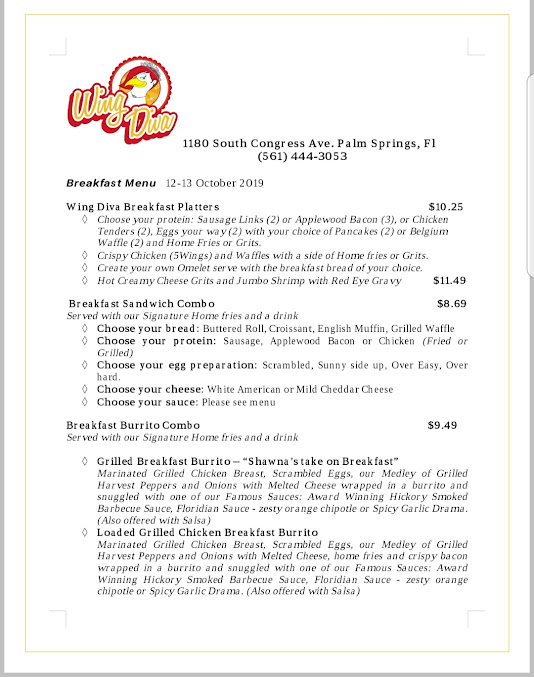 Menu Wing Diva - 23