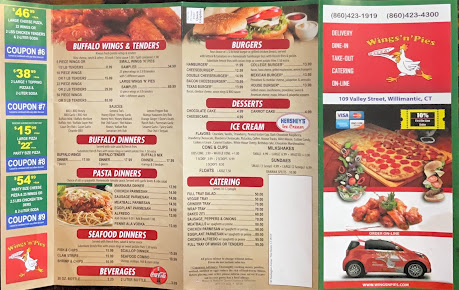 Menu Wings N Pies Willimantic - 21