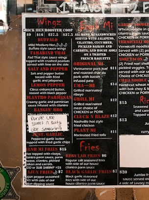Menu Wingz And Mi - 24