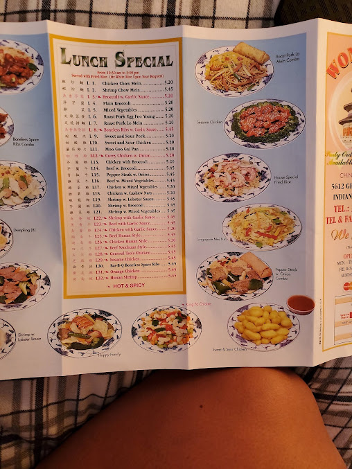 Menu Wonder Wu - 22
