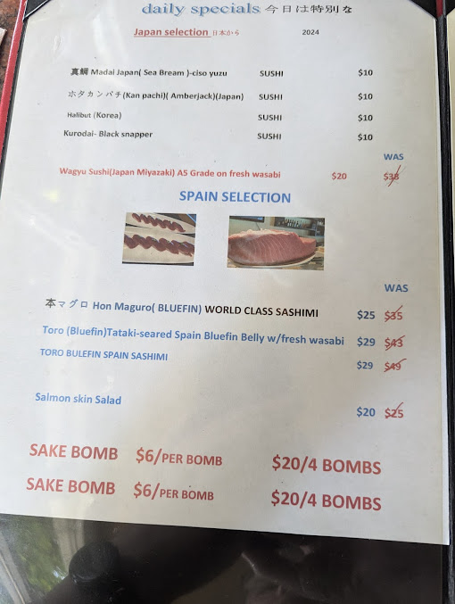 Menu Yama Sushi On The Lake - 25