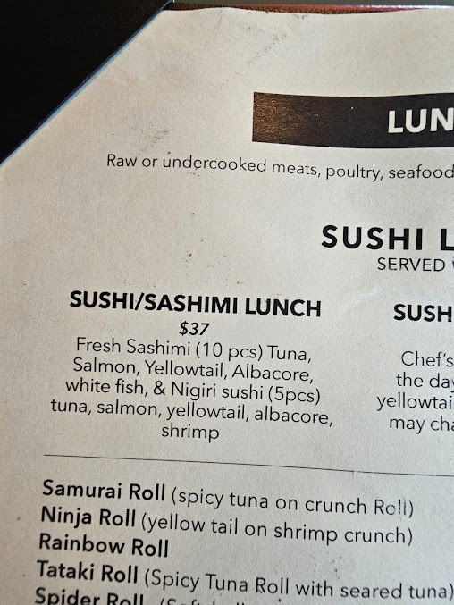 Menu Yama Sushi On The Lake - 26