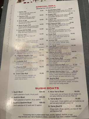 Menu Yama Sushi Restaurant - 22