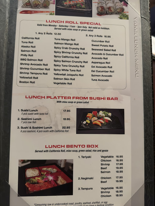 Menu Yama Sushi Restaurant - 29