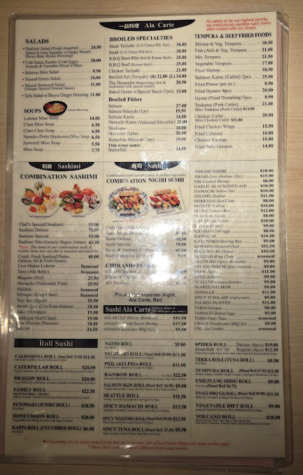 Menu Yanagi Sushi - 29