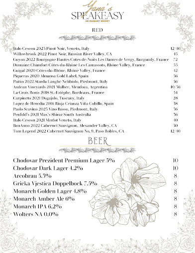 Menu Yana's Speakeasy - 23