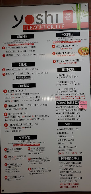 Menu Yoshi Hibachi Grille - 22