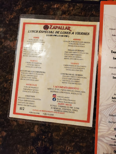 Menu Zapallar Restaurant & Bakery - 24